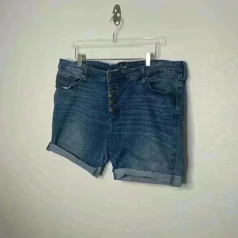 Universal Thread Raw Hem/Cuffed Button Fly Jean S… - image 2